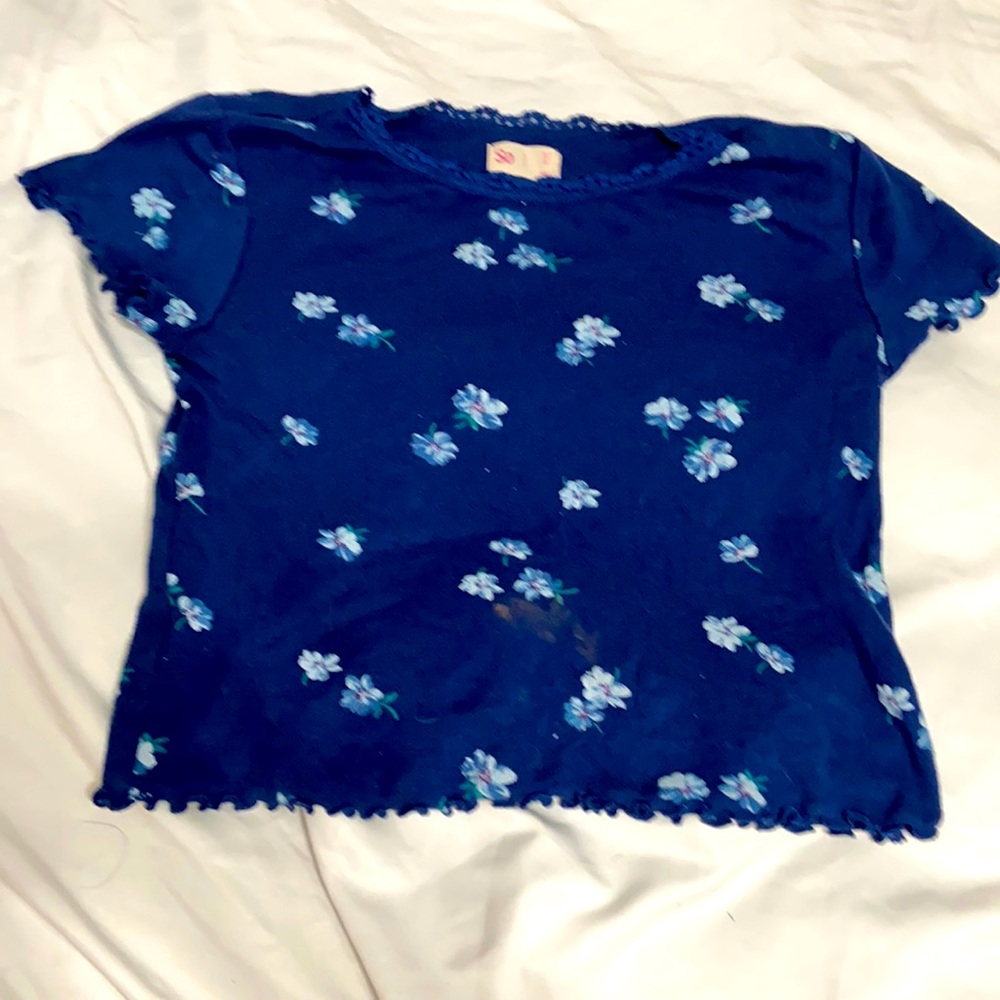 Girls So lace floral tee— (Girls) size 8